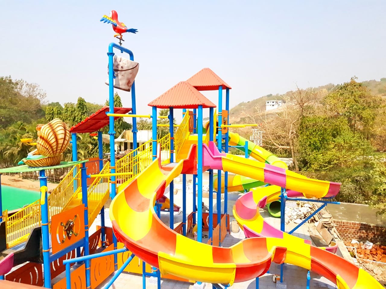 Water Slides in Pirates Pool