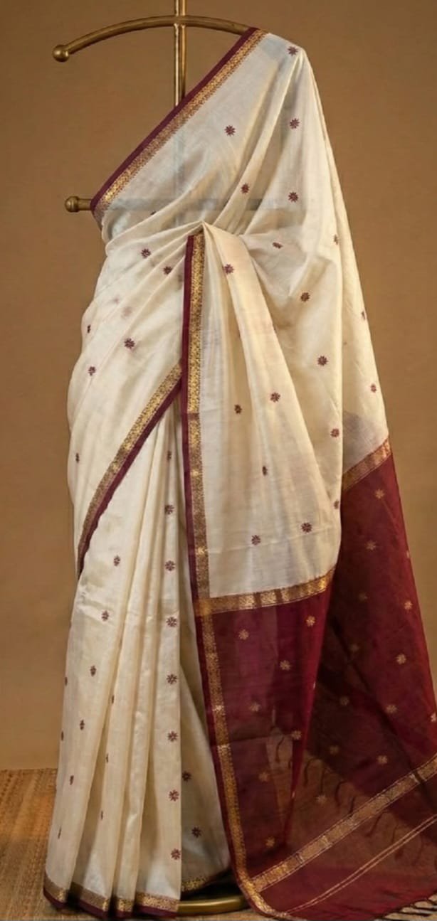 Maheshwari cotton saree